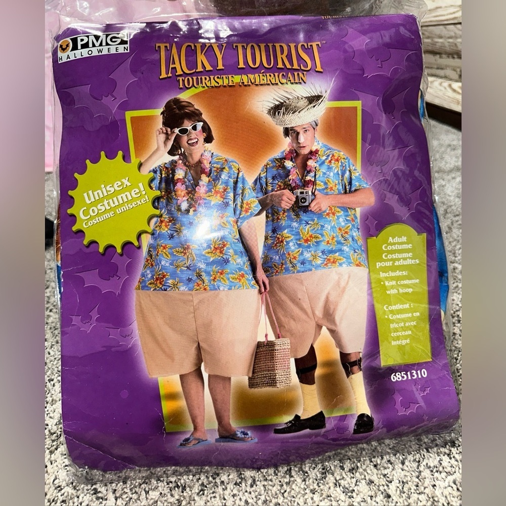 2 NEW Halloween Costume Tacky Tourist for Couples Unisex One Size